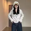 Nueva colección otoño/invierno estilo coreano: un cárdigan de cachemira con capucha, de punto trenzado y peso pesado para mujer, una chaqueta de punto de lana versátil y que estiliza
