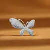Broche de Mariposa con Diamantes Microincrustados Vintage, Broche Versátil para el Uso Diario en Trajes, Pin Elegante para Ropa, Accesorio con Estilo al por Mayor