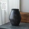 Estilo Silencioso Jarrón Vintage Cerámica Gruesa Jarra de Cerámica para Casa de Huéspedes Nuevo Estilo Chino Cerámica Inserto para Flores Secas Maceta de Balcón Decoración del Hogar