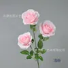 Flores de rosa artificiales para decoración del hogar, arreglos florales de mesa, decoraciones de boda, rosas holandesas realistas de alta gama de 3 cabezas