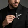 Broche Creativo Retro de Águila Europeo y Americano Pin Versátil para el Pecho Personalizado Hip-Hop Animal Águila Voladora Pin de Águila para Hombre Accesorio