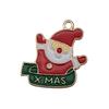 Mix 56 Gota de Natal Óleo Liga DIY Jóias Acessórios Papai Noel Boneco de Neve Sino Alce Pulseira Pingente