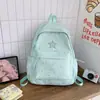 Mochila Grande Capacidade Estilo Coreano Nova Bolsa Simples de Ombro Duplo Alta Aparência Bolsa Escolar para Estudante Bolsa Escolar para Campus Bolsa Escolar Céu Estrelado