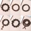Pulsera Shen Guibao Agarwood Imitación Alta Ajedrez Nan Pulsera para Hombre y Mujer Patrón de Manchas de Tigre Estilo Étnico Joyería Wenwan Fabricante Venta al por Mayor