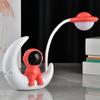Lámpara de mesa de astronauta transfronterizo luz nocturna de astronauta para estudiantes lectura led aprendizaje dormitorio plegable lámpara de mesa pequeña