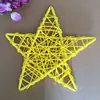 Decoração Pendente Colorida de Coração e Estrela Tecida Jardim de Infância Escola Shopping Layout de Quarto Infantil Decoração Pingente Criativo