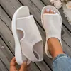 Comércio exterior novas sandálias romanas femininas tendência 2022 moda respirável sola macia verão esportivo casual sapatos de praia femininos
