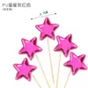 Decoração de Bolo de Feliz Aniversário Assado Inserção Atacado Estrela de Cinco Pontas Brilhante Coração Estrela Coroa Inserção de Sobremesa
