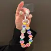 Correa para teléfono mate inspirada en colores dopamina, funda de teléfono, cadena para muñeca, llavero, accesorio para bolso y amuleto anti-pérdida