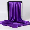 Bufanda Cuadrada Grande Bufanda Monocromática de Primavera y Otoño Bufanda de Satén Bufanda de Estilo Coreano para Mujer Combinable para Todo Bufanda Decorativa de Arte Profesional Bufanda de Estilo Coreano