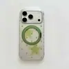 Capa gradiente de estrela banhada a prata em duas tonalidades adequada para iPhone 17 Pro Max, suporte magnético Apple 16, 15