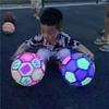 Fútbol Luminoso Venta al por Mayor Juguetes de Internet Rojo Neto Mercado Nocturno Parque Terreno Puesto Ambulante Juguetes Pelota de Fitness para Niños Pelota de Palmaditas