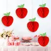 Decoración Arreglo Temático Temporada de Regreso a Clases Manzana Bola de Panal Decoración de Centro de Mesa para Escritorio Temporada de Regreso a Clases Colgante de Manzana de Papel Venta al Por Mayor
