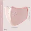 Máscara Cálida y Orejeras Integradas Ruiya para Niños de Primaria Otoño e Invierno Dibujos Animados Felpa Engrosada Máscara para Niñas para Proteger del Frío