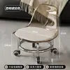 Banqueta Baixa Acrílico Roda Universal Banqueta para Trocar Sapatos Com bebê aprendendo a andar Banqueta para Rejunte Pequena Cadeira para Limpar Chão Banqueta Infantil Cadeira com Rodinhas