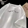 Camiseta de Manga Corta con Estampado de Panda Rojo y Patrón de Gofre para Hombre, Nuevo Estilo de Verano, Camiseta Casual Holgada de Manga Media Juvenil a la Moda