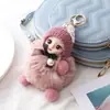 Muñeca de Peluche Imitación Conejo para Dormir del Fabricante Llavero Lindo Bebé Durmiendo Adorable Colgante para Bolso Regalo Pequeño
