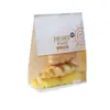 Bolsa para Bollo de Pan Tostado, Bolsa de Empaque para Panadería con Ventana Personalizable, Bolsa con Cierre Zip para Papel de Seda de Snacks, Se Puede Imprimir con Logo