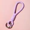 Comerciantes de Fuerza Cordón Elástico de Silicona para Taza de Agua Color Resistente al Desgaste Portátil Colgante para Llave de Coche con Anillo de Aleación