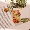 Exquisito marcapáginas de metal calado en estilo chino vintage, clip floral para páginas de lectura para estudiantes de primaria y secundaria, premio de papelería