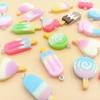Brincos de resina para picolé de sorvete gradiente doce fresco transfronteiriço japonês e coreano faça você mesmo acessórios brincos brincos pingente