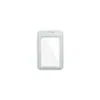 Porta credencial de trabajo transparente a doble cara, vertical, de colores, transfronterizo, protector de plástico duro para tarjeta de campus, porta tarjeta de autobús en stock
