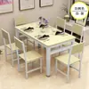 Conjunto de mesa e cadeiras de jantar para apartamentos pequenos, uso doméstico, mesa de jantar para sala de estar, estilo moderno simples, adequado para restaurantes e imóveis para aluguel
