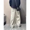 Pantalones Cargo Holgados de Moda y Únicos para Hombre de Verano con Empalme de Color Sólido y Piernas Anchas para un Look Casual