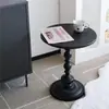Mesa lateral de sofá de luxo leve sala de estar varanda casa mesa de chá mesa de canto retrô ferro forjado prateleira de armazenamento de cabeceira mesa redonda pequena mesa de centro