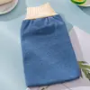 Luva de Banho Dupla Face com Bucha para Mulheres, Toalha Esfoliante de Grão Médio, Removedor de Lama e Sujeira, Rede Espumante, Toalha para Limpeza no Banho e no Chuveiro