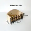 Porta heno de madera para chinchilla, madera de manzano, resistente a la masticación, comedero para conejos, porta comida para cobayas, accesorios para mascotas