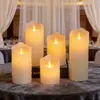 Vela Digital Transfronteiriça LED Aniversário Casamento Vela Lágrima Artificial Prop para Jogo de Roteiro Luz de Vela para Atmosfera