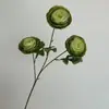 Nuevo producto: 3 Cabezas de Flores Secas, Loto de Mil Capas, Flores Artificiales para Banquete de Compromiso, Arreglo Floral de Boda, Flores Falsas Jardín Monet Azul-Morado