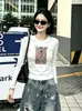 Fábrica de Origen Guangzhou Shisanxing Top de Algodón Ajustado de Manga Larga para Mujer, Segunda Entrega de Verano, Cuello Redondo, Exclusivamente para Mayoristas