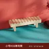Soporte de Exhibición de Sushi para Buffet Rectangular Cocina Japonesa Plato de Cerámica Plato de Postre Estante de Tres Niveles Mesa de Madera Maciza Comercial