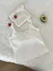 Camisola dulce color dopamina para mujer, nuevo estilo de verano con diseño de tirante retorcido de deseo puro, top versátil de corte ajustado