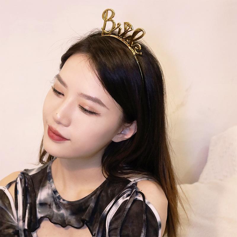 电镀新娘发箍