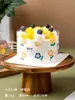 Envase de plástico decorativo para hornear, nuevo color, para tartas de cumpleaños, de grado alimenticio, con borde duro, para mousse explosiva, venta al por mayor