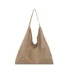 Bolso de Axila de Gamuza de Gran Capacidad para Mujer, Bolso de Hombro Texturizado Casual Ligero, Bolso Tote Retro Casual Mate para Viajero