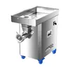 Trituradora de carne congelada industrial eléctrica de cadena de acero inoxidable tipo 42 grande, picadora de carne comercial tipo 32, trituradora industrial de alta potencia tipo 52