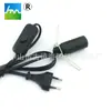 Cable de enchufe con interruptor 8S303 y portalámparas E14, Cable para portalámparas, Cable de alimentación, Base de lámpara E14 estándar europeo con interruptor