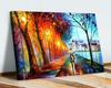 Zhuoyu Lâmpada de Rua Solitária Pintura Decorativa Sofá Parede de Fundo Mural Pintura de Arte de Estúdio Pintura Pendurada para Escritório