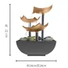Enfeite de Fonte Pequena da Fortuna para Mesa, Decoração com Água Corrente para Sala de Estar e Escritório, Presente Chinês de Feng Shui