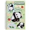 Caderno Espiral A5 de Panda Desenho Animado, Espiral Duplo, Papel Grosso, Bloco de Notas Portátil, Caderno de Estudante para a Volta às Aulas, Atacado
