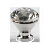 Fábrica de atacado de móveis de moda americana simples puxador de armário de cristal único furo gaveta diamante puxador de ouro