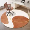 Tapete Redondo, Veludo Cristal, Moderno e Simples, Sala de Estar, Quarto, Almofada de Sofá, Tapete de Chão ao Lado da Cama, Grande Área, Cobertura Total, Tapete Antiderrapante