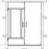 1.5*1.2 Puerta de Ventilación de Madera Sellado Bidireccional Puerta de Ventilación de Madera de Mina Fácil de Abrir y Cerrar Puerta de Ventilación de Madera de Mina