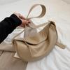 Bolso Sencillo de Gran Capacidad para Mujer 2023 Otoño e Invierno Nuevo Bolso Bandolera de Hombro de Moda Ins Bolso Casual Tipo Dumpling