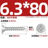 Tornillos Autorroscantes Avellanados Gb846 Acero Inoxidable 304 Cabeza Plana Phillips Tornillos para Madera Extendidos M2.9M3.5M4.2M5.5