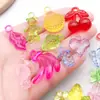Color Mezclado Aleatorio Acrílico Transparente Caracola Corazón Estrella de Cinco Puntas Colgante DIY Pulsera Collar Llave Joyería Accesorios